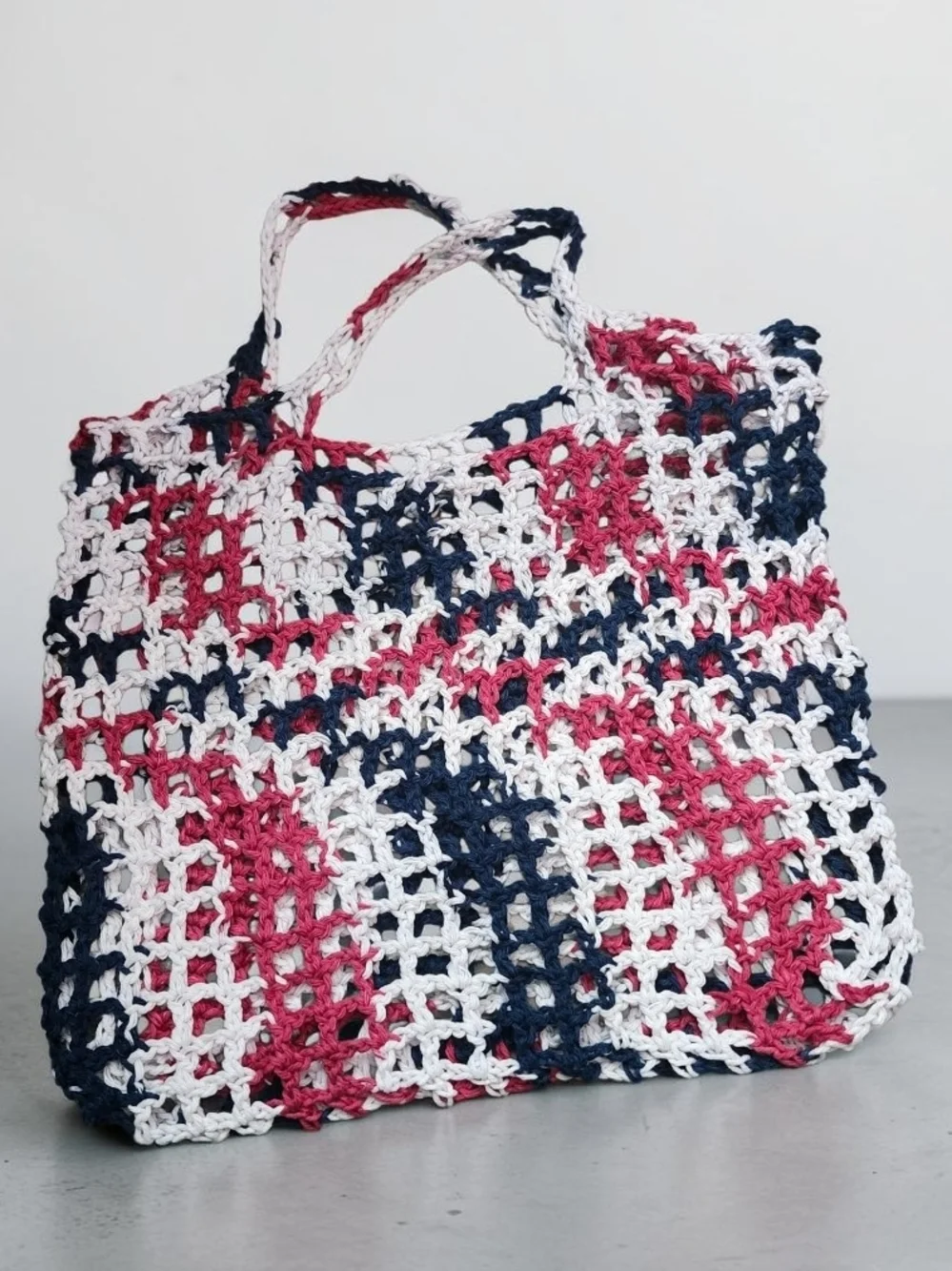 Crochet Patroitic Market Bag  and Star Tumbler New - Picture 6 of 6